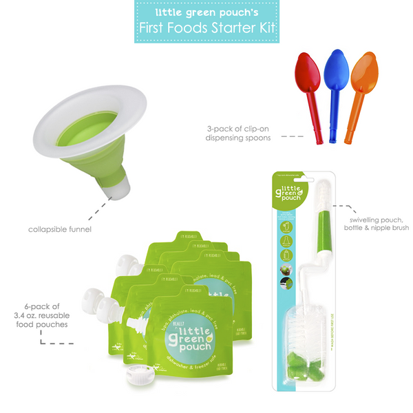 First Foods Starter Kit | Little Green Pouch