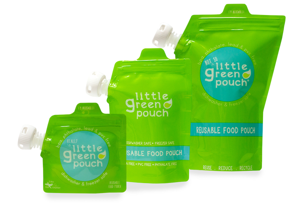 Extra Large 14oz. Capacity Reusable Food Pouch (2-pack)